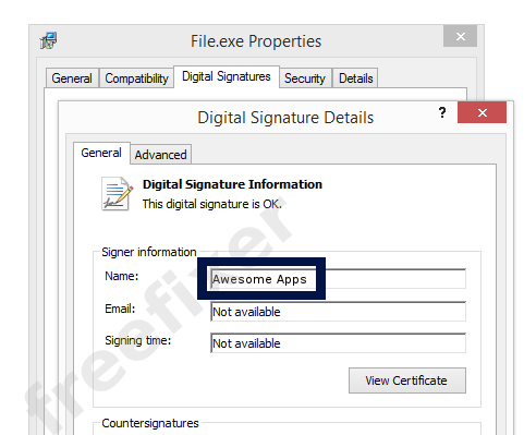 Screenshot of the Awesome Apps certificate
